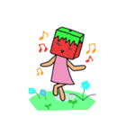 キューブいちご（個別スタンプ：17）