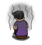 Purple Shirt Men（個別スタンプ：11）