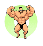 スーパー筋肉男（個別スタンプ：7）
