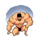 スーパー筋肉男（個別スタンプ：10）