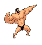 スーパー筋肉男（個別スタンプ：27）