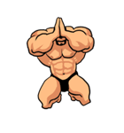 スーパー筋肉男（個別スタンプ：36）