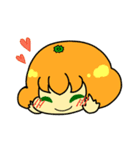 りんご君とみかんちゃん（個別スタンプ：1）