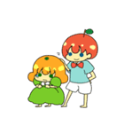 りんご君とみかんちゃん（個別スタンプ：38）