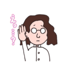 丸メガネの彼。（個別スタンプ：10）