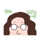 丸メガネの彼。（個別スタンプ：13）