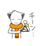 マフラーいぬ（個別スタンプ：3）