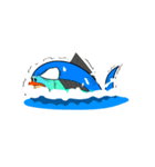 やさぐれ！「うお丸」 こんにちわだっ！！（個別スタンプ：7）