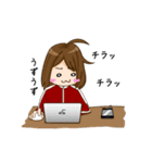 スマホ女子（個別スタンプ：6）