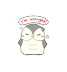 Hooty - the cute owl - grey color set（個別スタンプ：2）