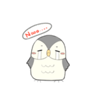 Hooty - the cute owl - grey color set（個別スタンプ：5）