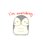 Hooty - the cute owl - grey color set（個別スタンプ：6）