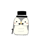 Hooty - the cute owl - grey color set（個別スタンプ：10）