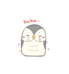 Hooty - the cute owl - grey color set（個別スタンプ：14）