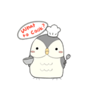 Hooty - the cute owl - grey color set（個別スタンプ：19）