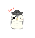 Hooty - the cute owl - grey color set（個別スタンプ：31）