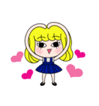 Hello mushroom head girl！（個別スタンプ：1）