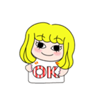 Hello mushroom head girl！（個別スタンプ：9）