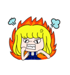 Hello mushroom head girl！（個別スタンプ：17）