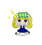 Hello mushroom head girl！（個別スタンプ：21）