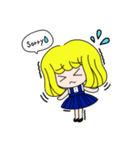 Hello mushroom head girl！（個別スタンプ：33）