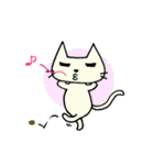 かちぽのシロねこぷー（個別スタンプ：7）