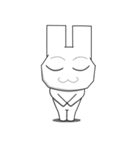 ウサギの中澤さん（個別スタンプ：1）