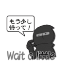 待ち合わせする武士と忍者（個別スタンプ：22）