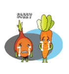 Funny Vegetables (EN)（個別スタンプ：14）