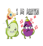 Funny Vegetables (EN)（個別スタンプ：35）