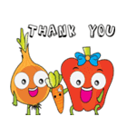 Funny Vegetables (EN)（個別スタンプ：39）