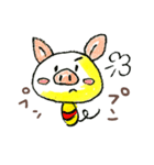-kokeshi_シリーズ- こけぶた ＆ こけねこ（個別スタンプ：7）