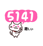 数字ねこ（個別スタンプ：36）