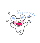 しろくまトーキちゃんのスタンプで会話（個別スタンプ：4）
