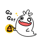 しろん＋もちゃ（個別スタンプ：3）