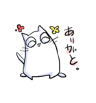 しろいねこのスタンプ（個別スタンプ：4）