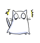 しろいねこのスタンプ（個別スタンプ：17）