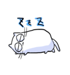 しろいねこのスタンプ（個別スタンプ：20）