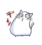 しろいねこのスタンプ（個別スタンプ：22）