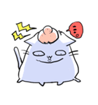 しろいねこのスタンプ（個別スタンプ：23）