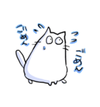 しろいねこのスタンプ（個別スタンプ：24）
