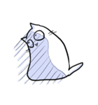 しろいねこのスタンプ（個別スタンプ：25）