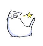 しろいねこのスタンプ（個別スタンプ：27）