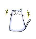 しろいねこのスタンプ（個別スタンプ：36）