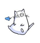 しろいねこのスタンプ（個別スタンプ：37）