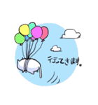 しろいねこのスタンプ（個別スタンプ：40）
