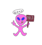 PINKエイリあん（個別スタンプ：1）