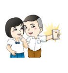 Arun and Ratri stickers.（個別スタンプ：28）
