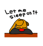 Mustached Dog（個別スタンプ：9）
