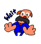 Mustached Dog（個別スタンプ：12）
